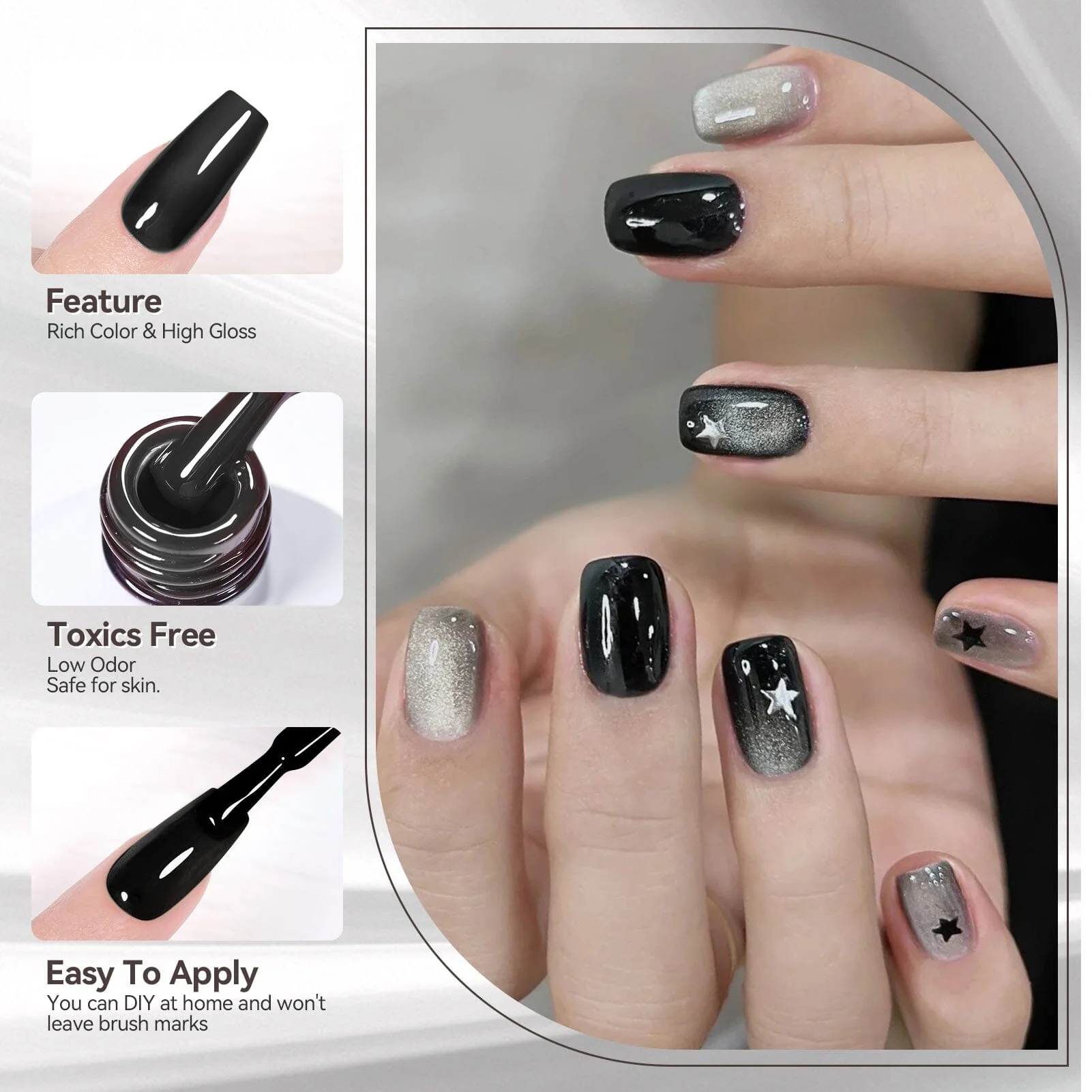 6 Colors Gel Polish Set S09 Steel Symphony 7ml - Image 3