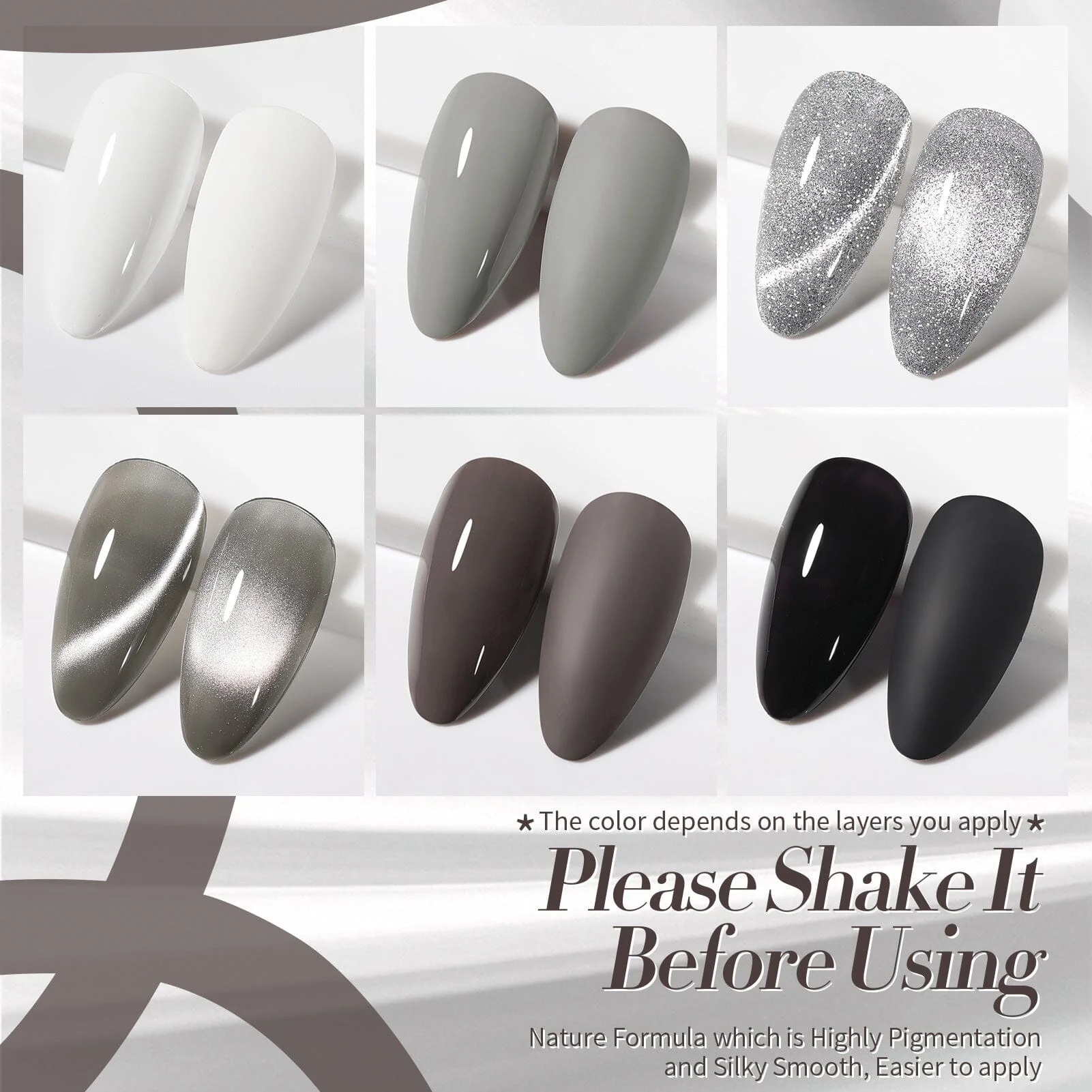 6 Colors Gel Polish Set S09 Steel Symphony 7ml - Image 7