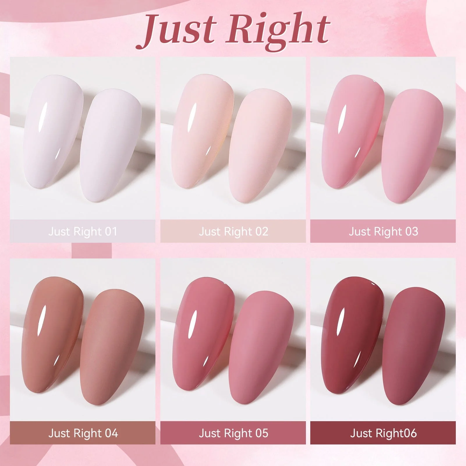 6 Colors Gel Set S50 Just Right 7ml - Image 6