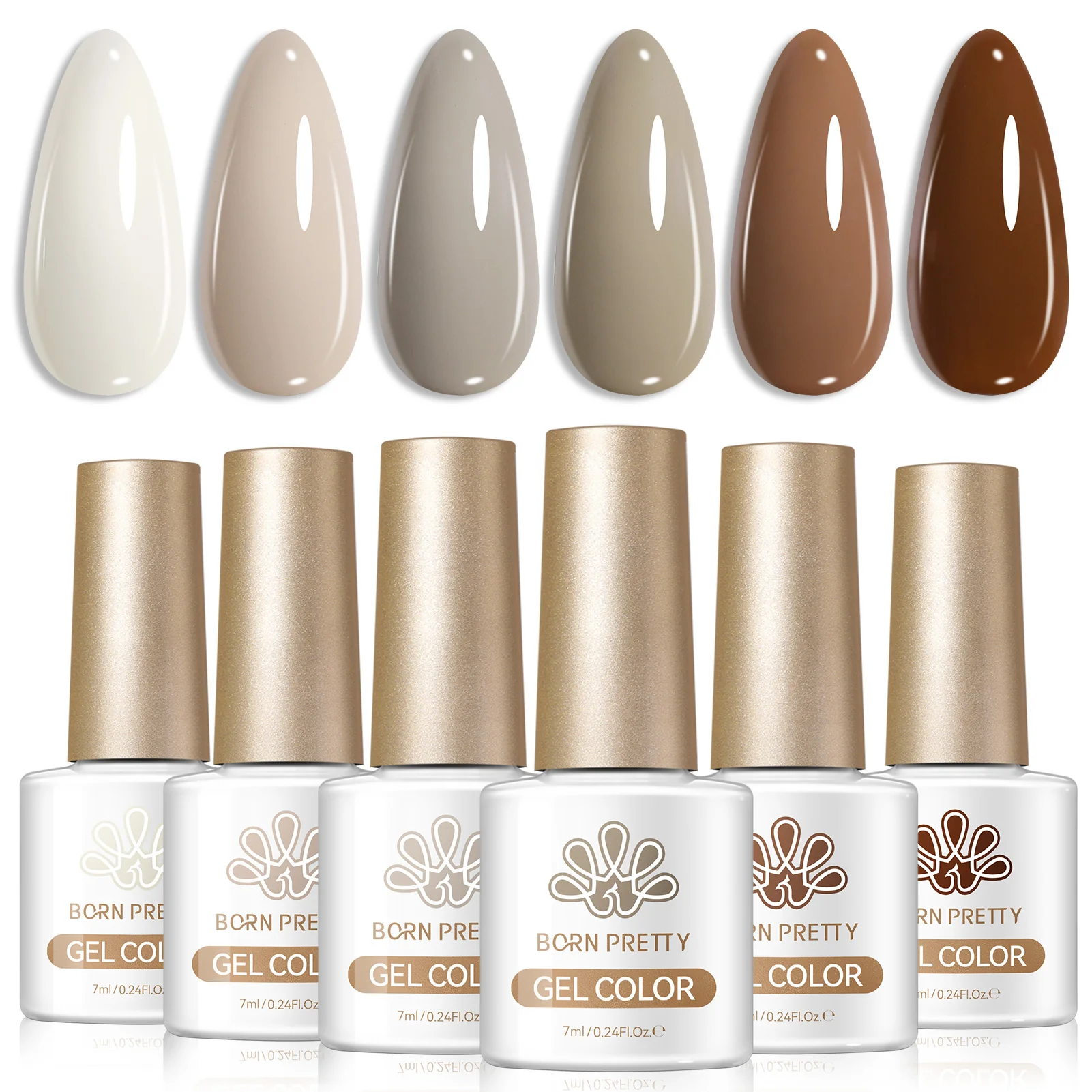 6 Colors Gel Set S53 Haze Mountain 7ml