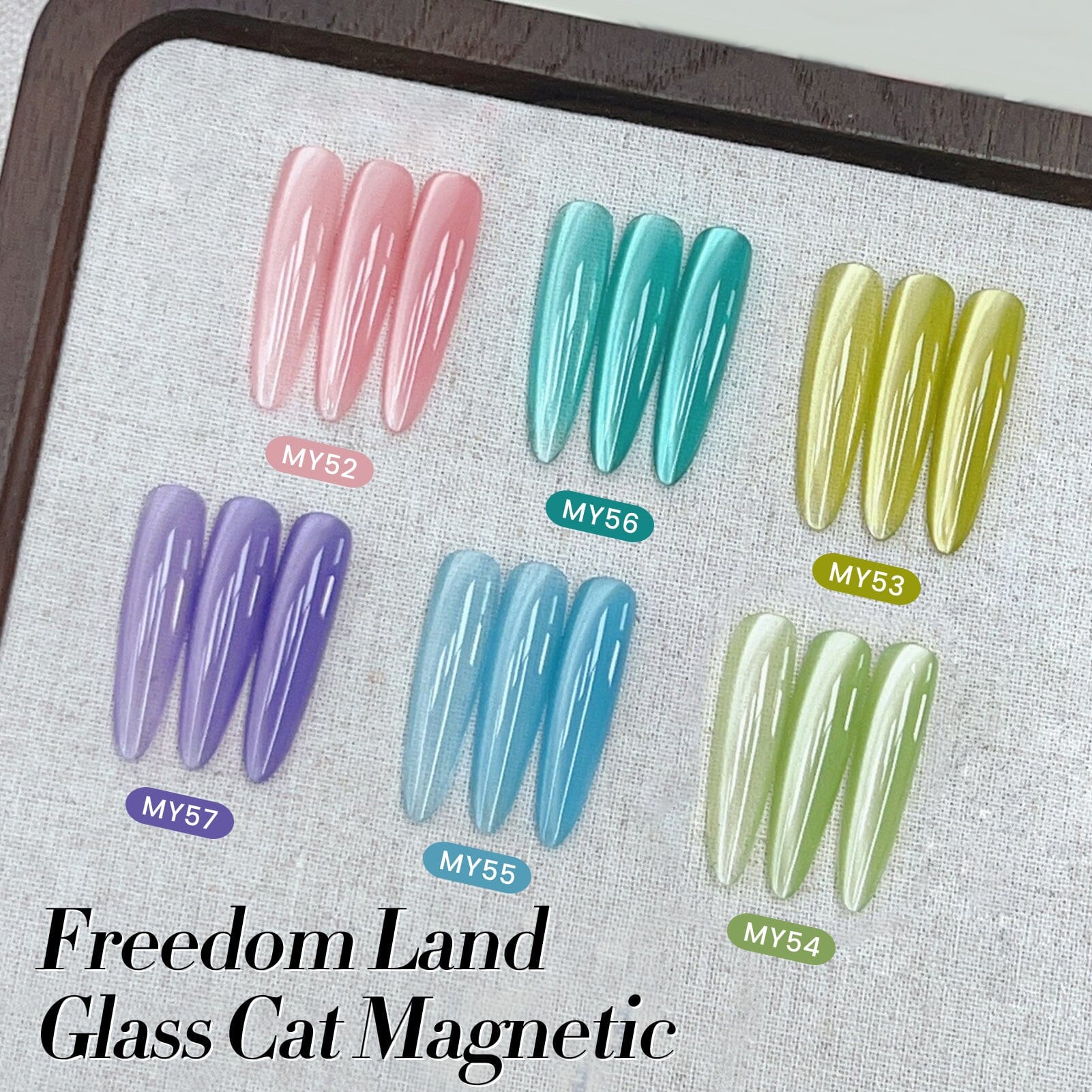 6 Colors Glass Cat Magnetic Gel M06 Freedom Land 7ml - Image 10