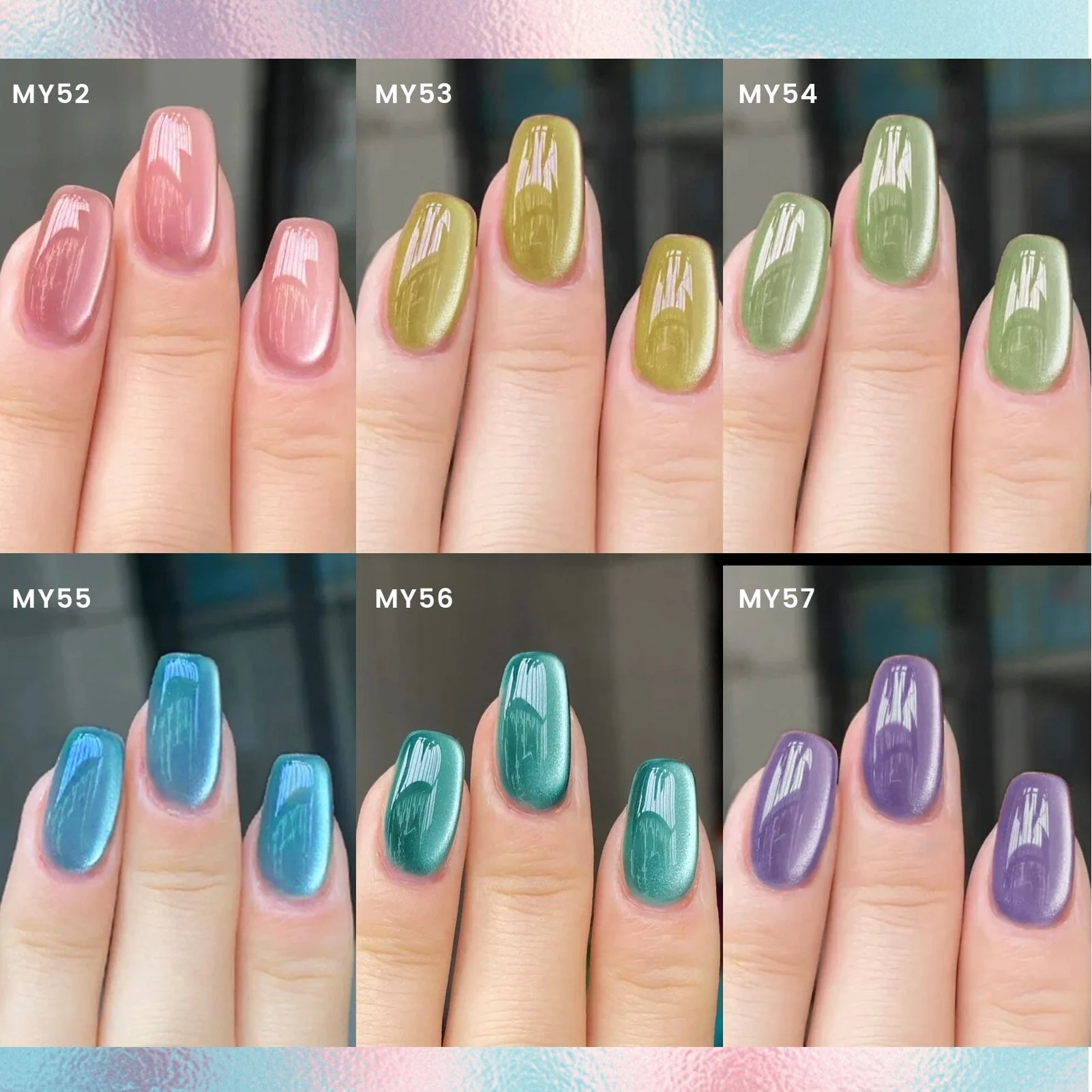 6 Colors Glass Cat Magnetic Gel M06 Freedom Land 7ml - Image 6