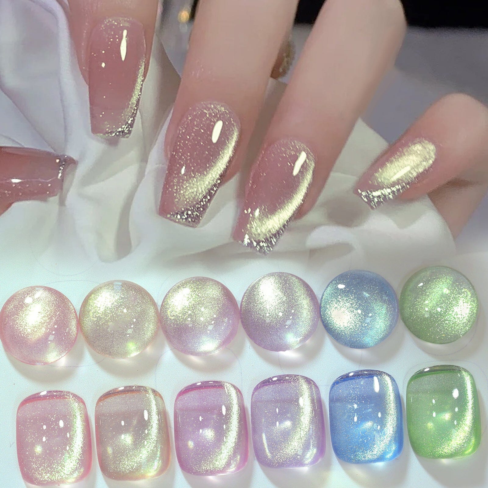6 Colors Green Light Cat Magnetic Gel M25 Wizard of Oz 7ml - Image 13