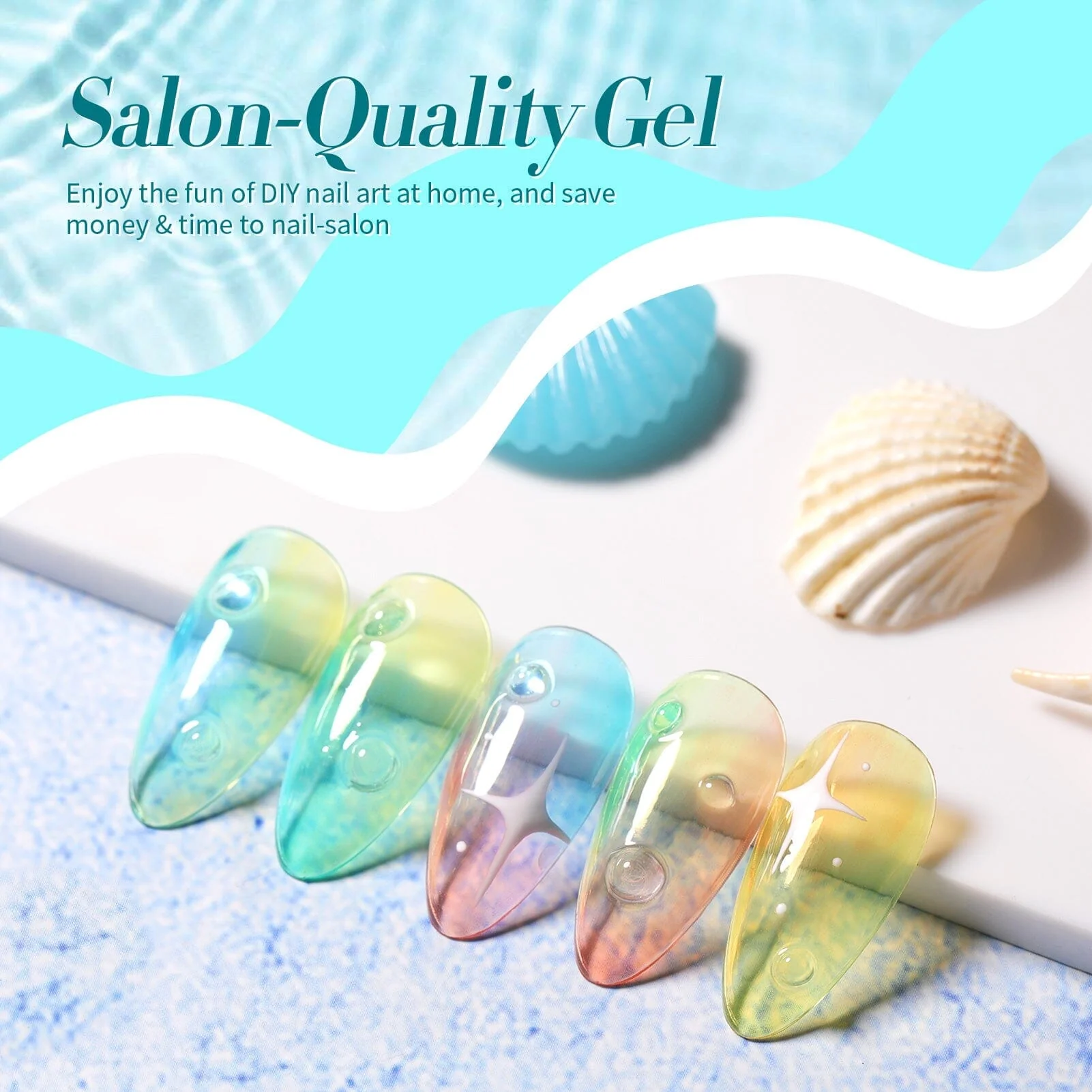 6 Colors Jelly Gel J30 Sea Glass 7ml - Image 5