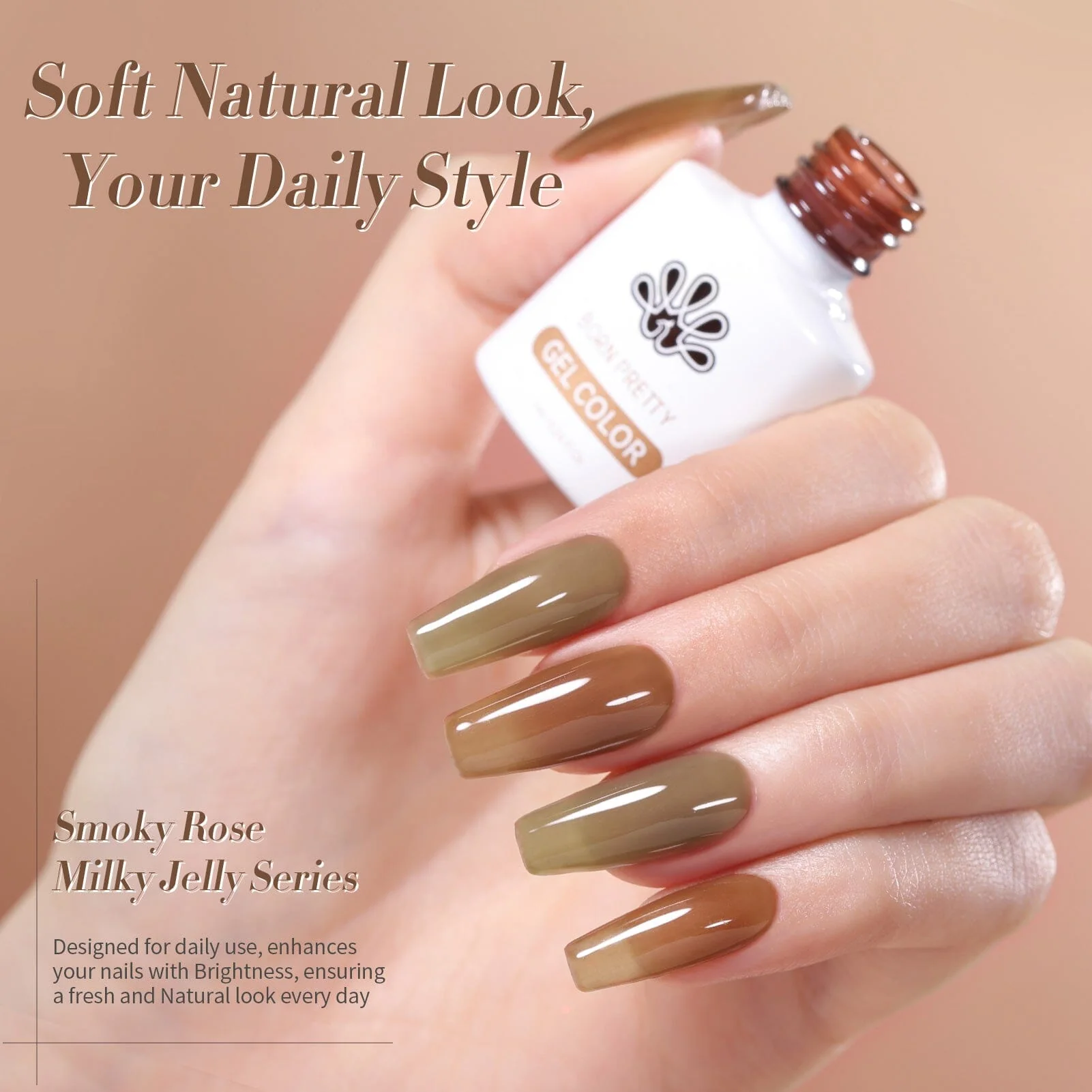 6 Colors Jelly Gel J39 Smoky Rose 7ml - Image 2
