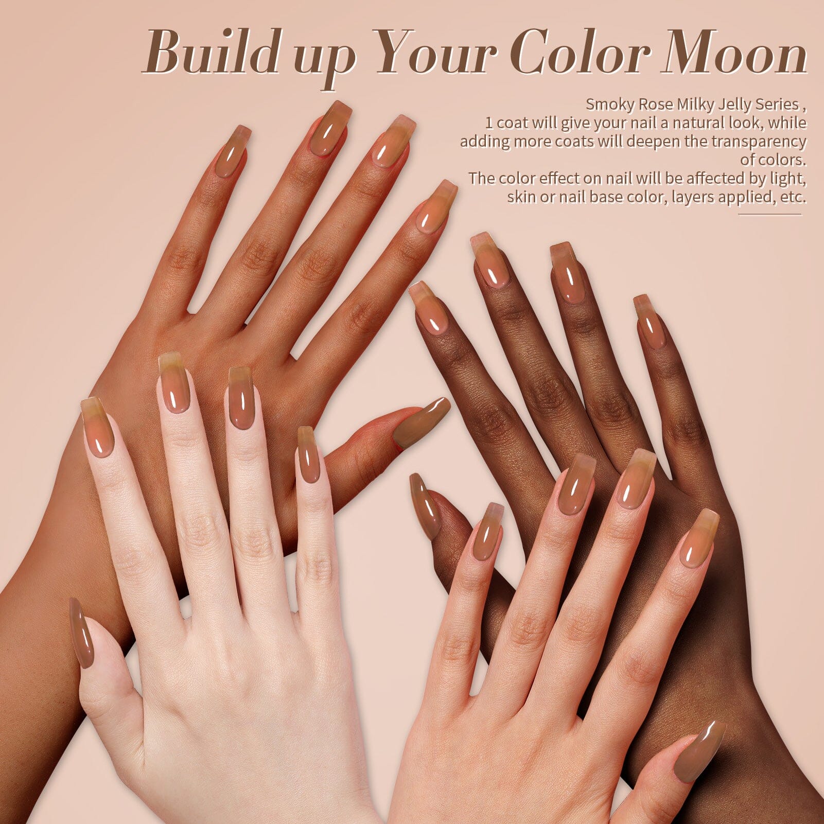 6 Colors Jelly Gel J39 Smoky Rose 7ml - Image 4