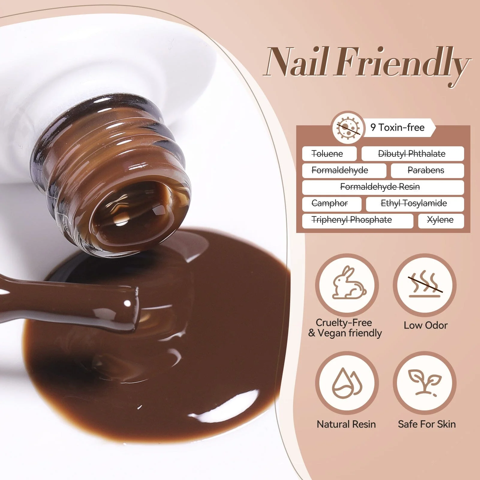 6 Colors Jelly Gel J39 Smoky Rose 7ml - Image 9