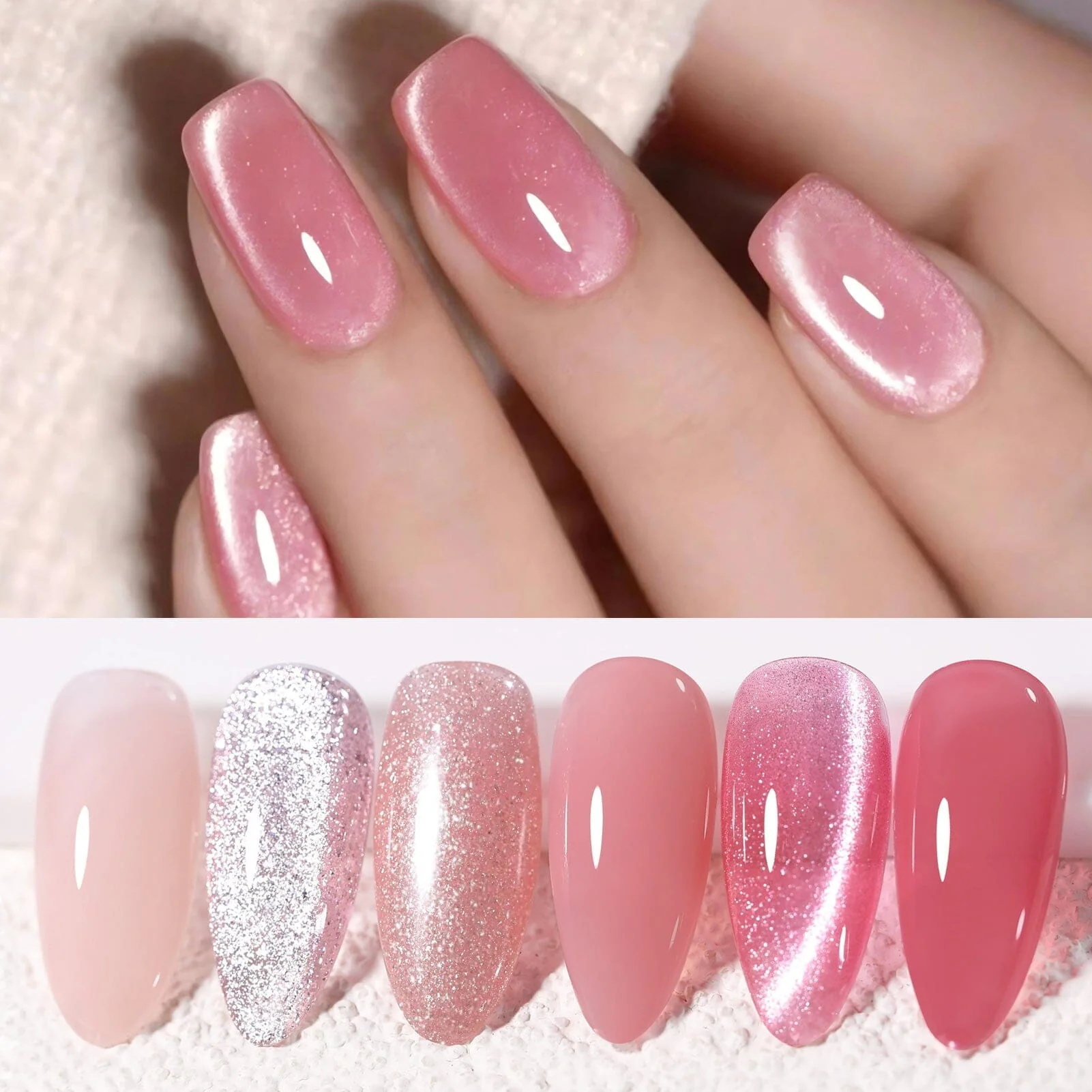 6 Colors Jelly Gel J44 Fantasy Rose 7ml - Image 11