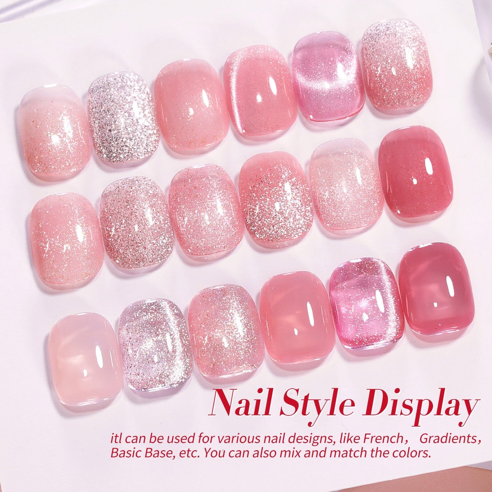 6 Colors Jelly Gel J44 Fantasy Rose 7ml - Image 8