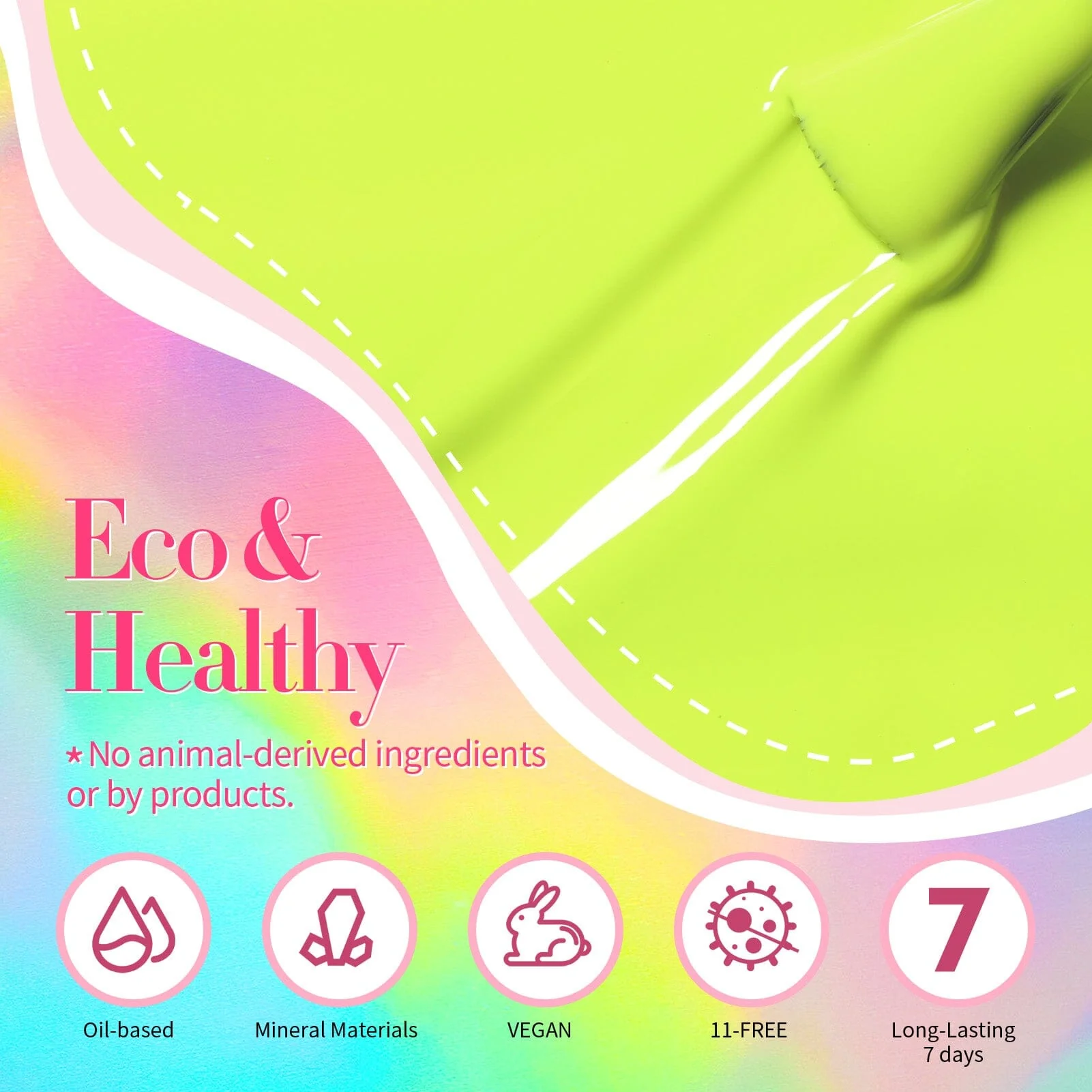 6 Colors Neon Nail Polish Set 6ml - Image 8
