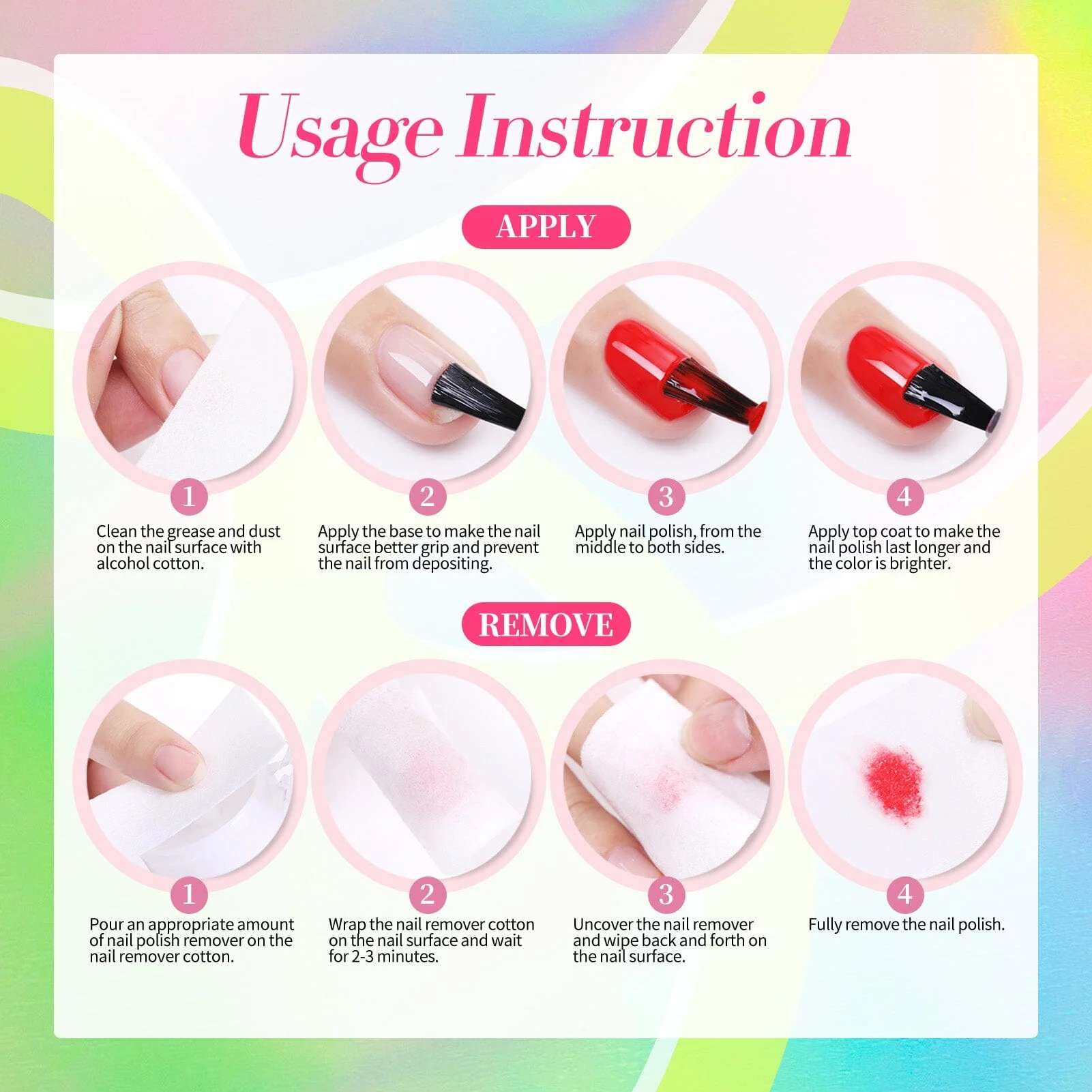6 Colors Neon Nail Polish Set 6ml - Image 9