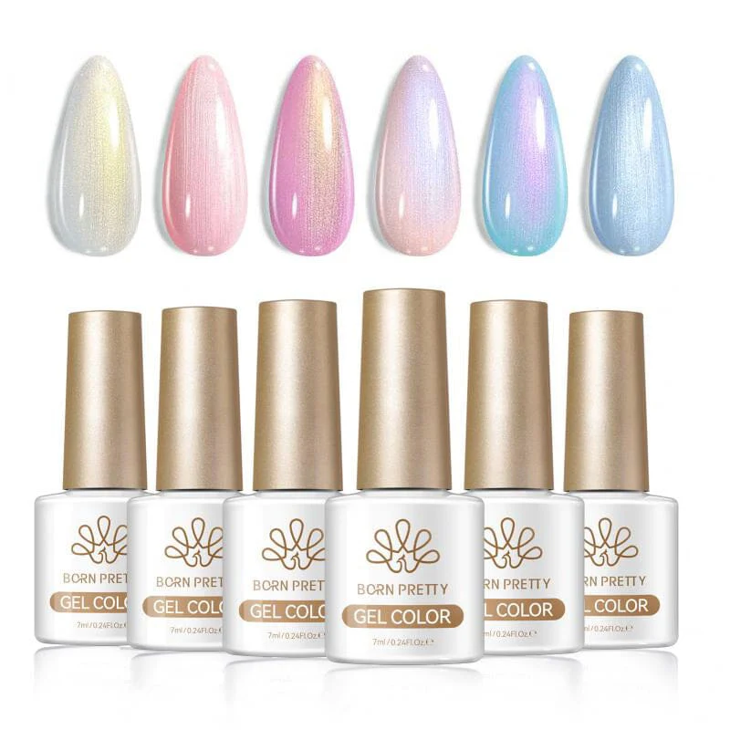6 Colors Pearl Thread Swirl Gel T12 Hazy Rain 7ml