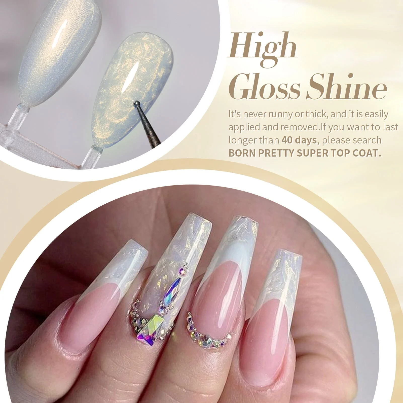 6 Colors Pearl Thread Swirl Gel T12 Hazy Rain 7ml - Image 4