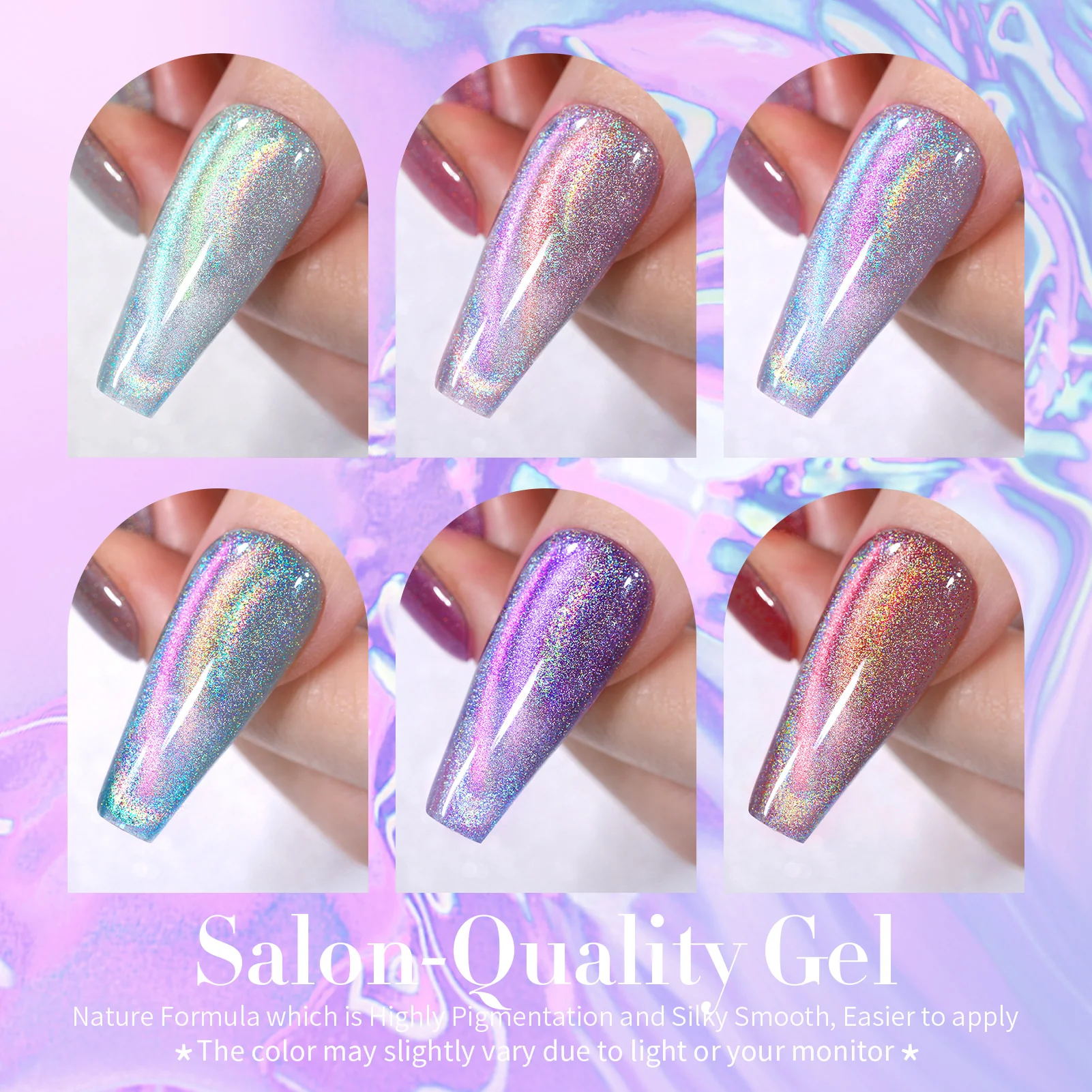 6 Colors Rainbow Glass Cat Magnetic Gel M10 Colorful Laser 7ml - Image 9