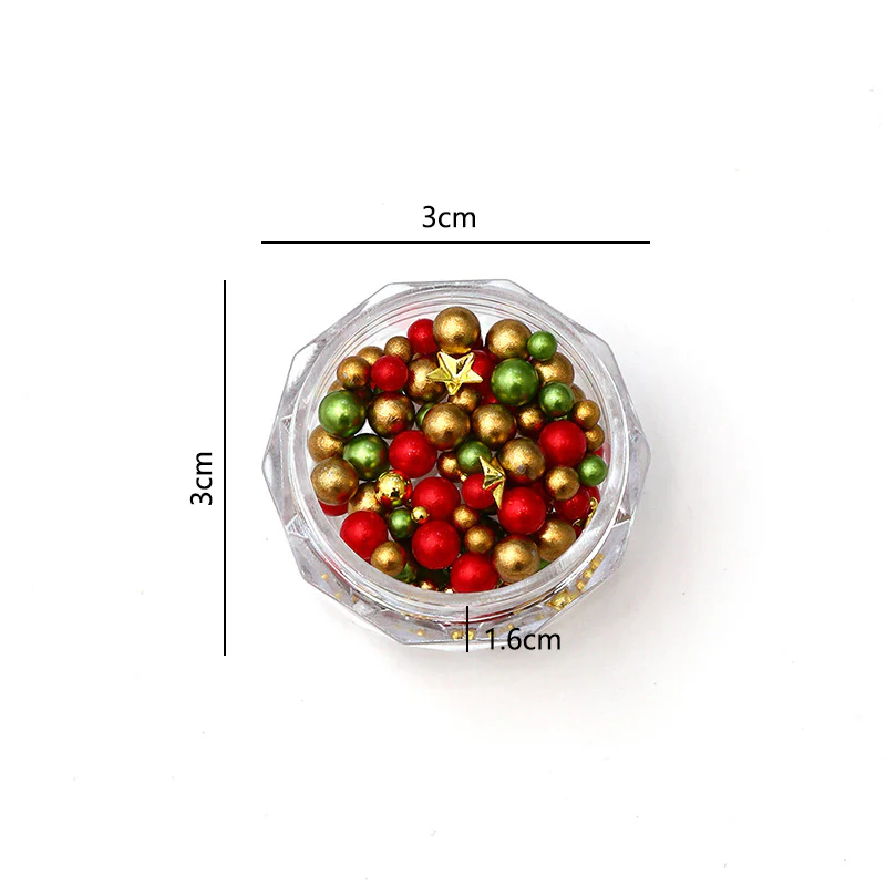 1 Box Christmas Nail Decorations YH389-02 - Image 14