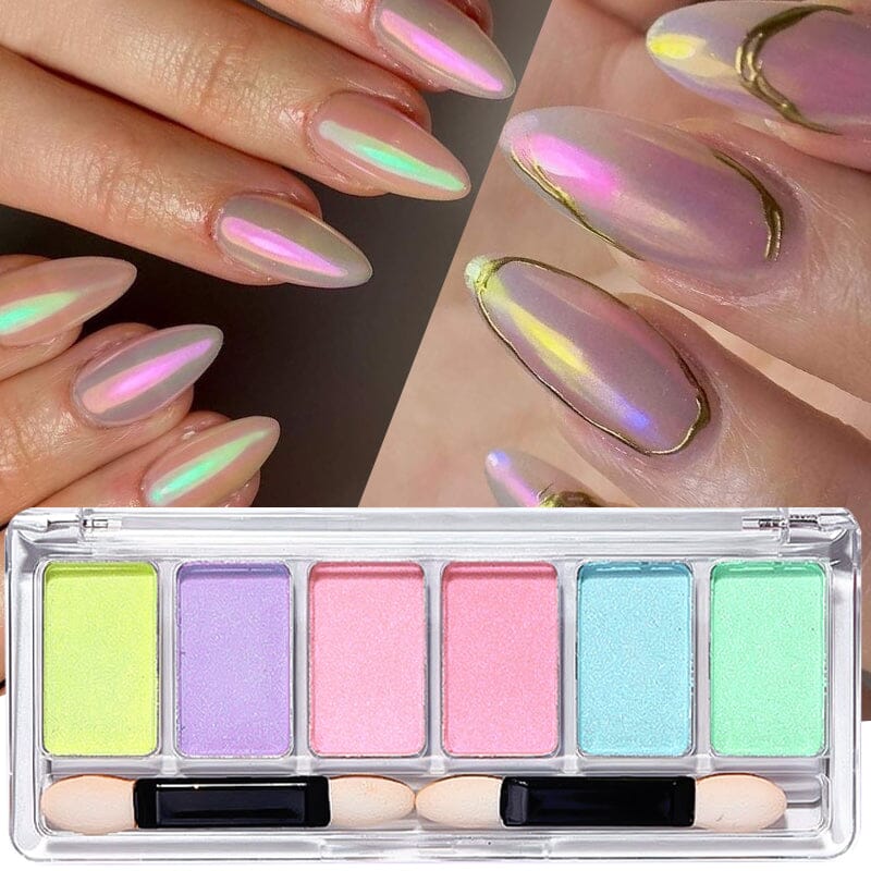 6 Grids Metallic Mirror Chrome Nail Powder - Image 6
