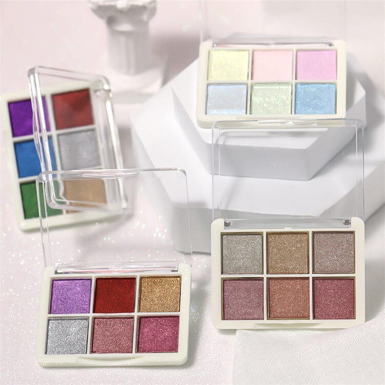 6 Grids Solid Metallic Mirror Chrome Nail Powder - Image 3