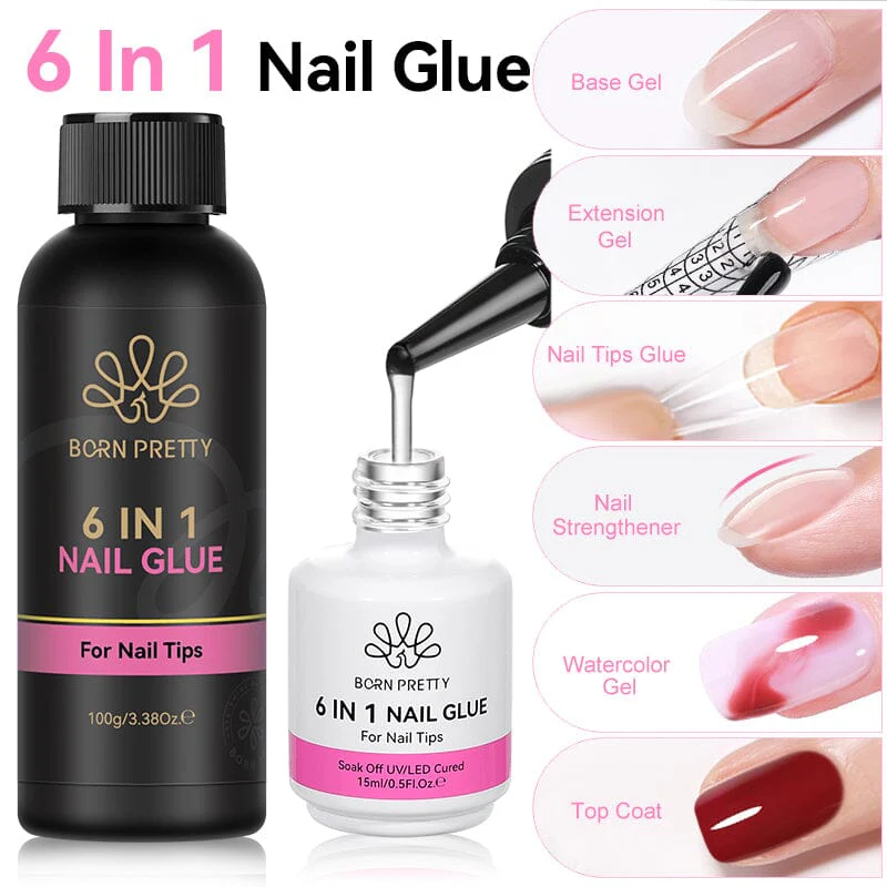 6 in 1 Nail Glue Gel 100g - Image 11