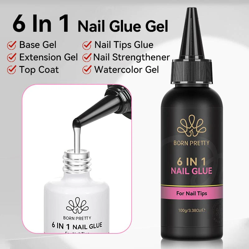 6 in 1 Nail Glue Gel 100g - Image 5
