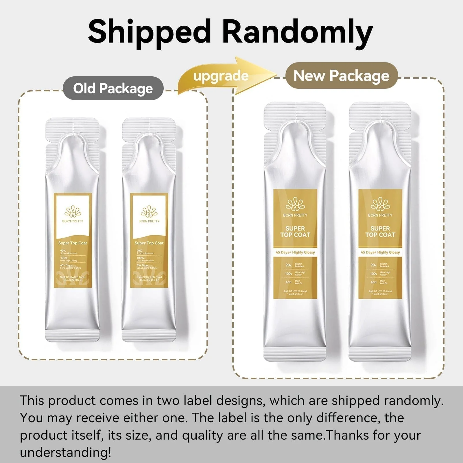 3pcs Super Top Coat 15ml (Bag) - Image 9