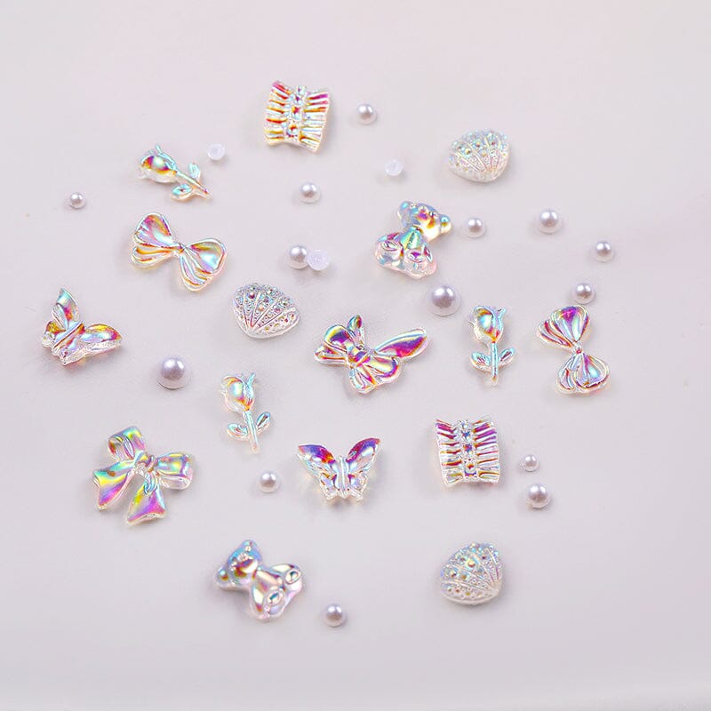 7 Grids 3D Decorations Bowknot Butterfly #01 - Image 4