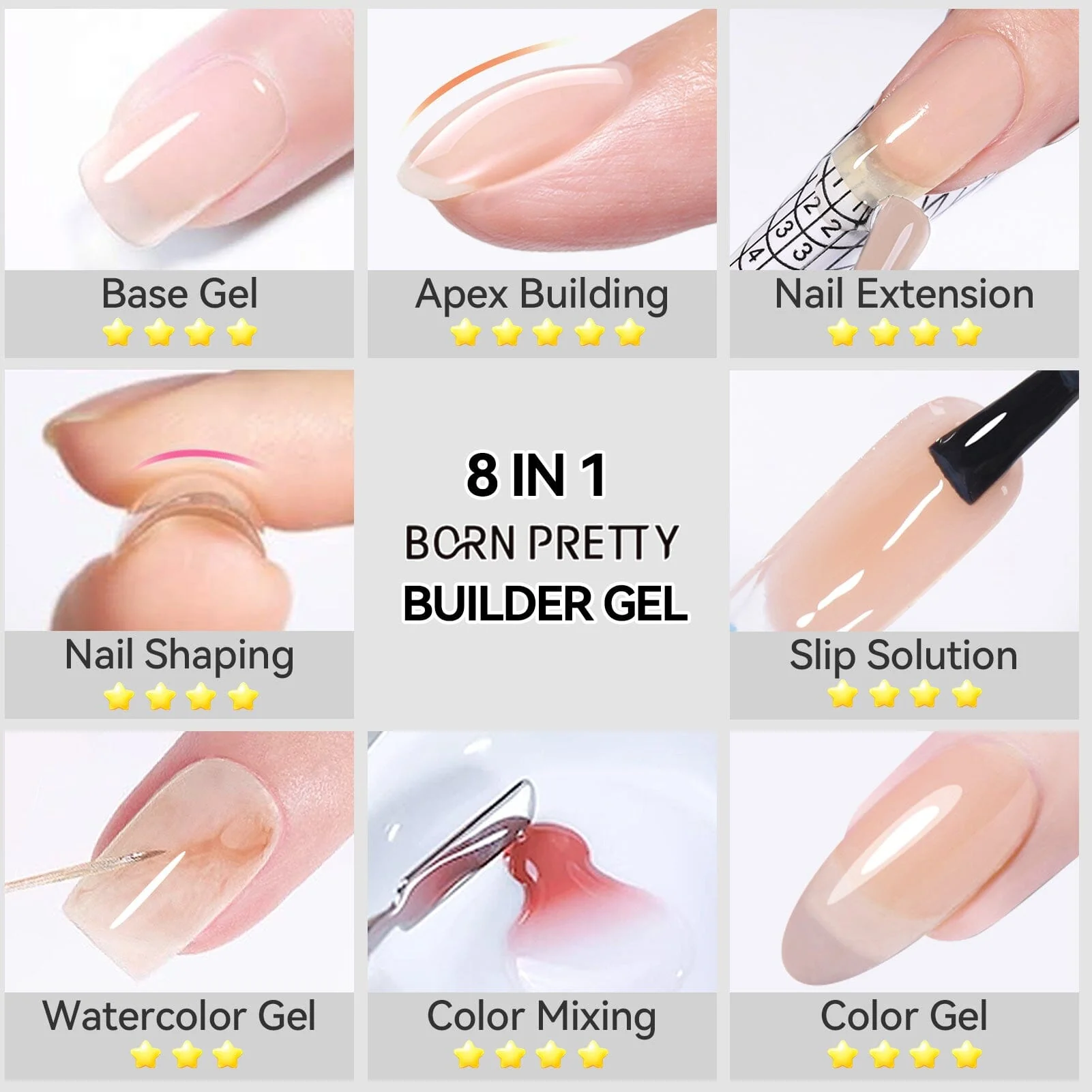 8 in 1 Builder Gel BG11 15ml - Image 4