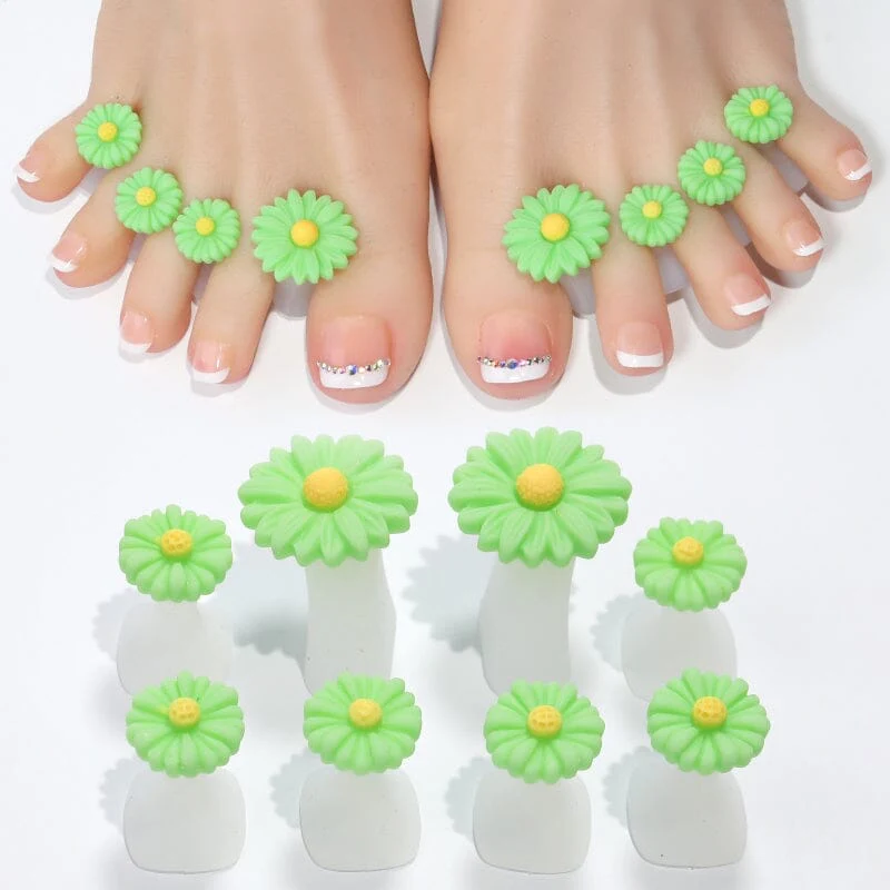 8pcs Silicone Toe Separators #04