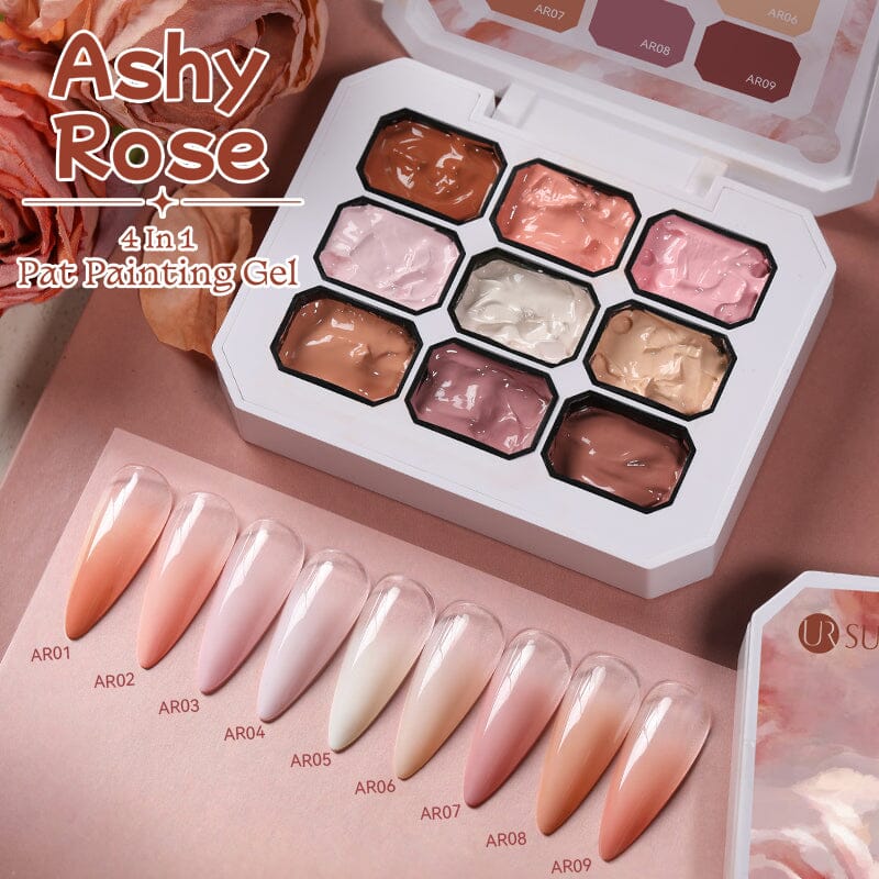 9 Colors 4 in 1 Pat Painting Gel Ashy Rose