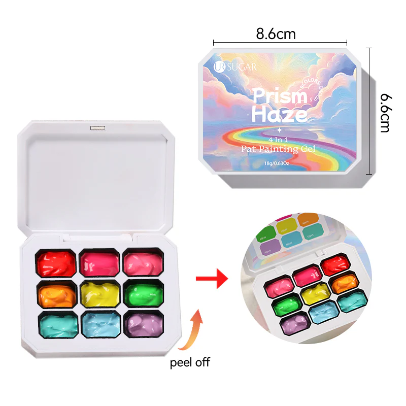 9 Colors 4 in 1 Pat Painting Gel Amber Sheen - Image 10