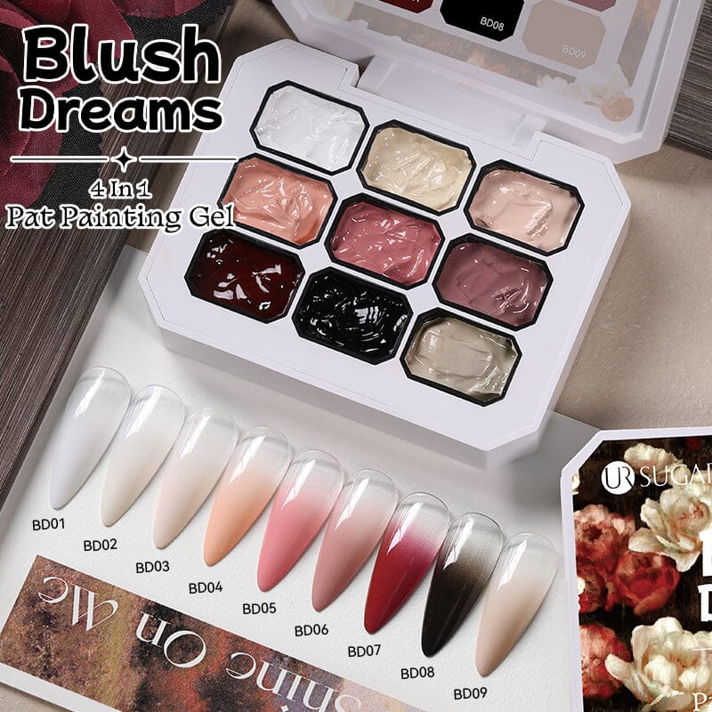 9 Colors 4 in 1 Pat Painting Gel Blush Dreams