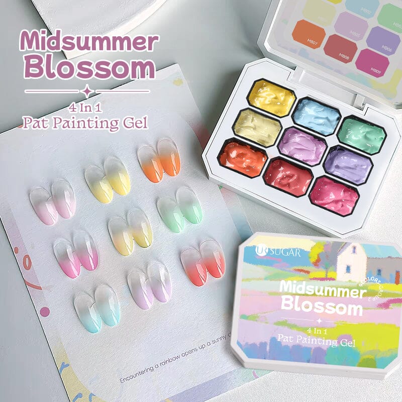 9 Colors 4 in 1 Pat Painting Gel Ashy Rose - Image 13