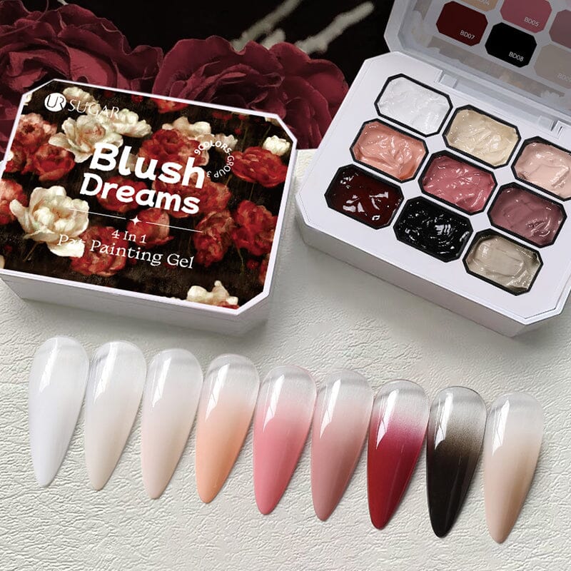 9 Colors 4 in 1 Pat Painting Gel Ashy Rose - Image 14