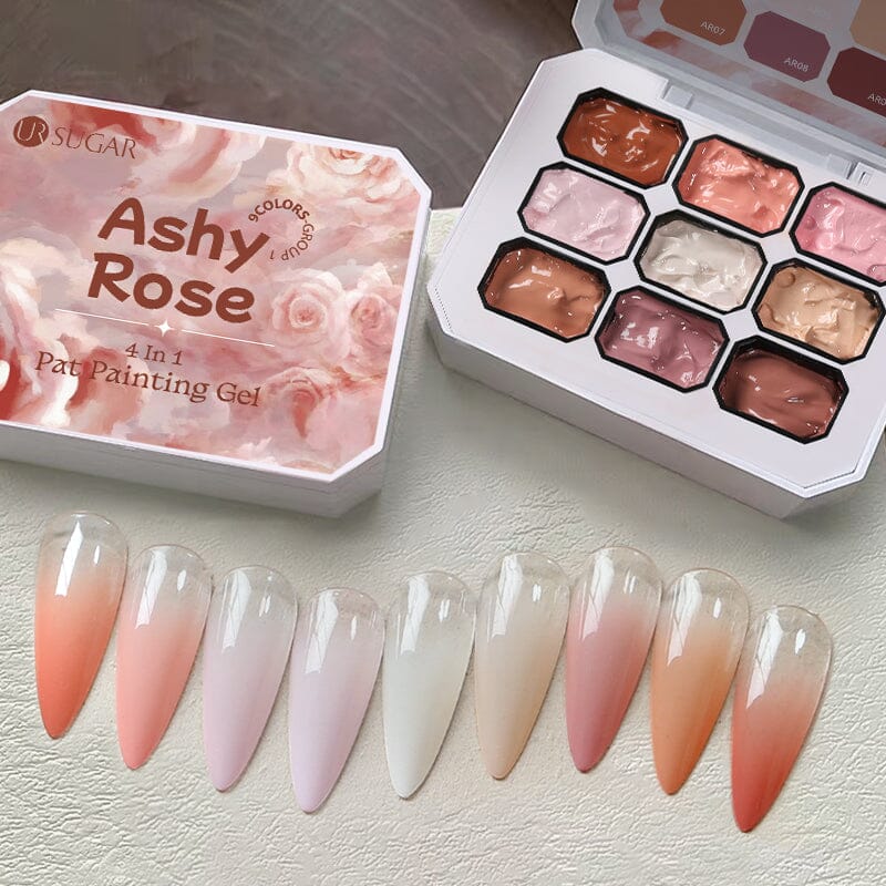 9 Colors 4 in 1 Pat Painting Gel Ashy Rose - Image 15