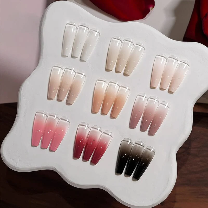 9 Colors 4 in 1 Pat Painting Gel Ashy Rose - Image 17
