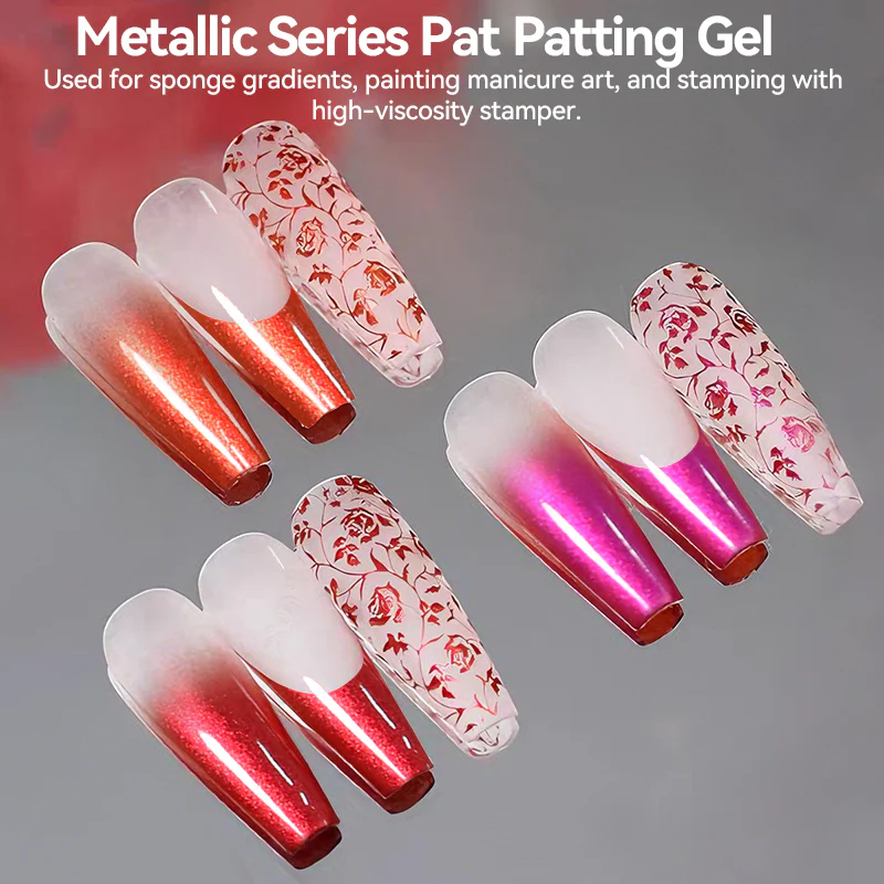 9 Colors 4 In 1 Pat Painting Gel Crimson Flicker - Image 11