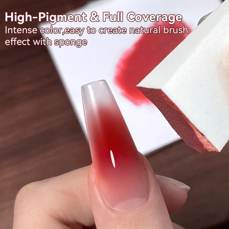 9 Colors 4 In 1 Pat Painting Gel Crimson Flicker - Image 4