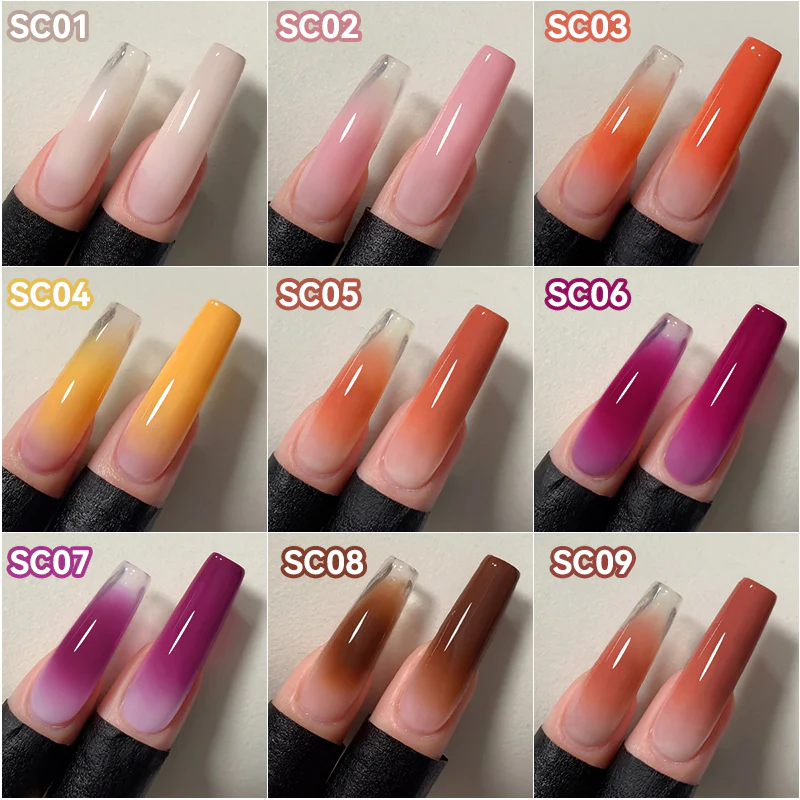 9 Colors 4 in 1 Pat Painting Gel Sunset Cove - Image 5
