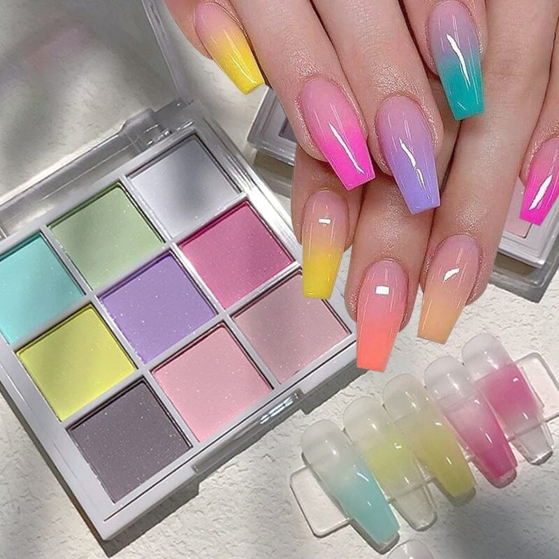 9 Grids Solid Ombre Nail Powder - Image 12
