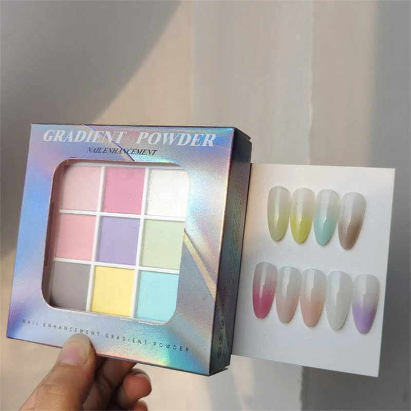 9 Grids Solid Ombre Nail Powder - Image 5