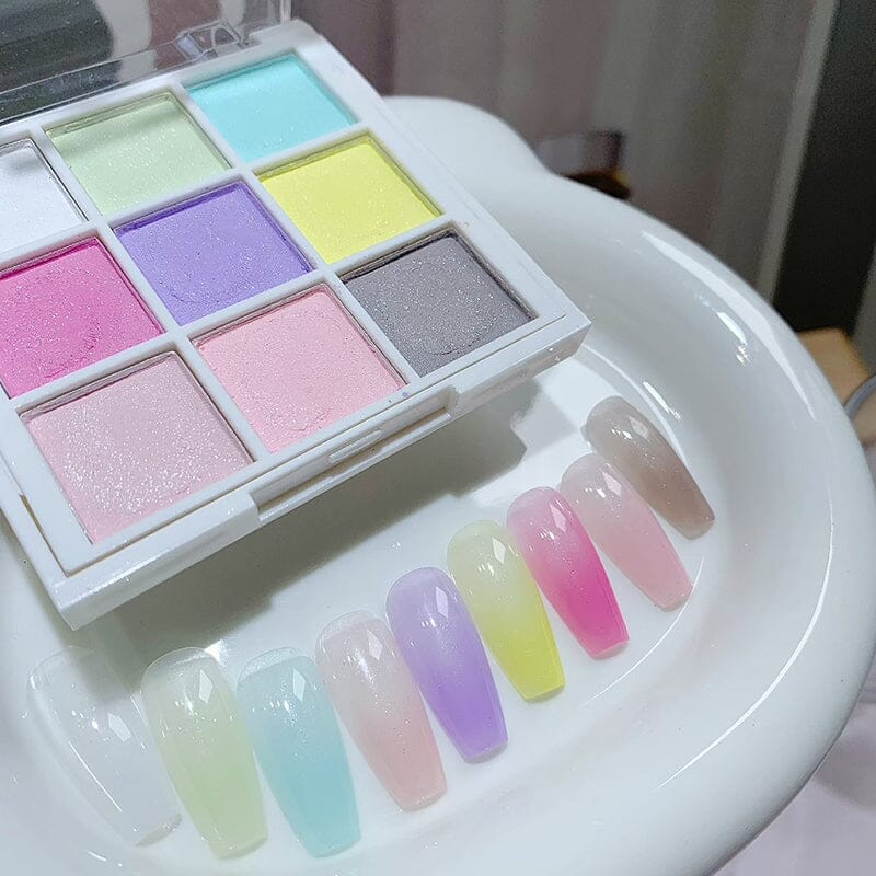 9 Grids Solid Ombre Nail Powder - Image 8