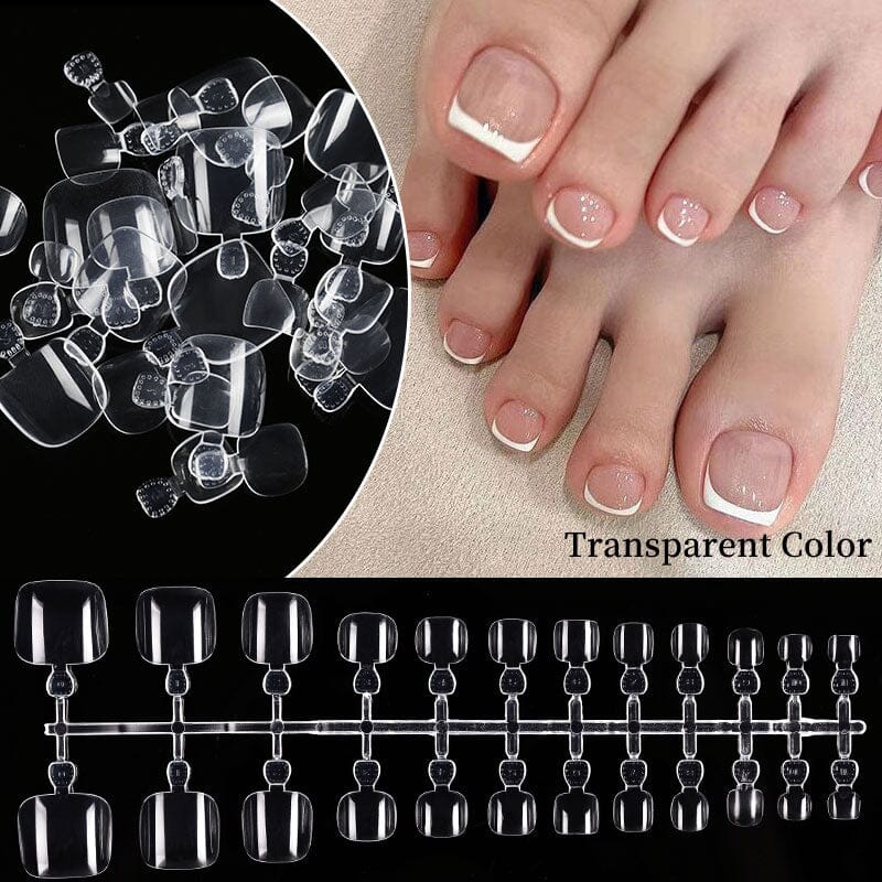 96pcs Transparent Toenail False Nail Tips - Image 5