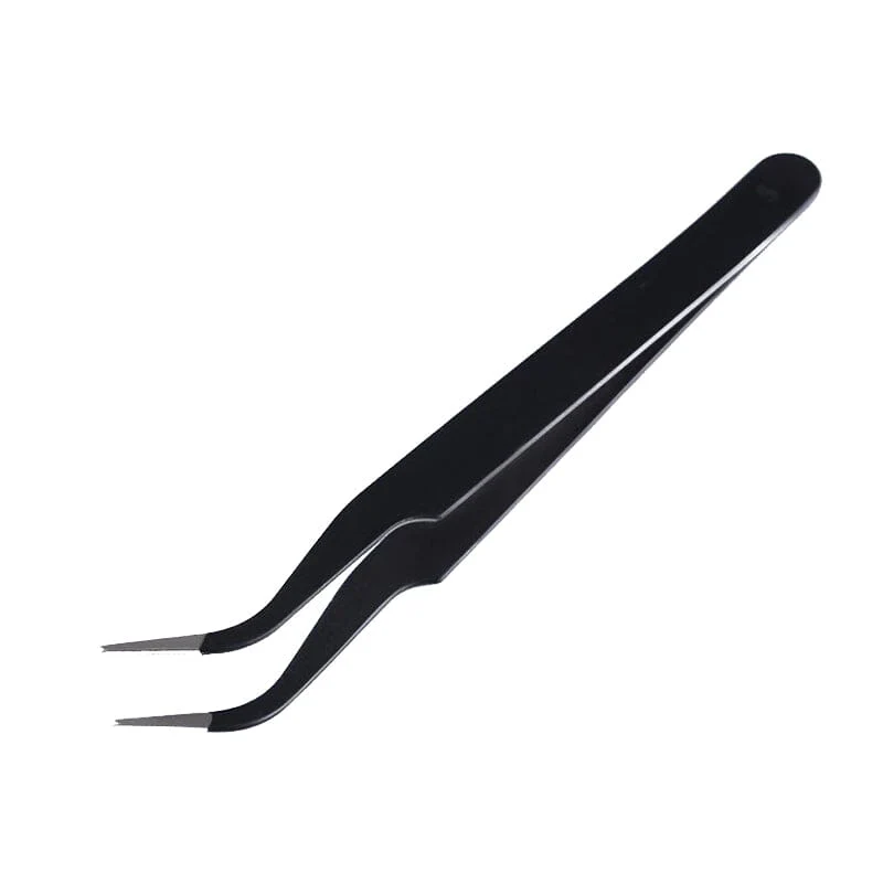 Black Curved Nail Tweezers