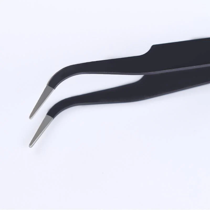 Black Curved Nail Tweezers - Image 2
