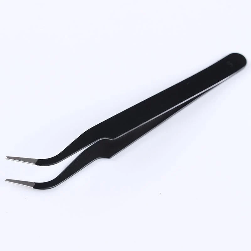 Black Curved Nail Tweezers - Image 3