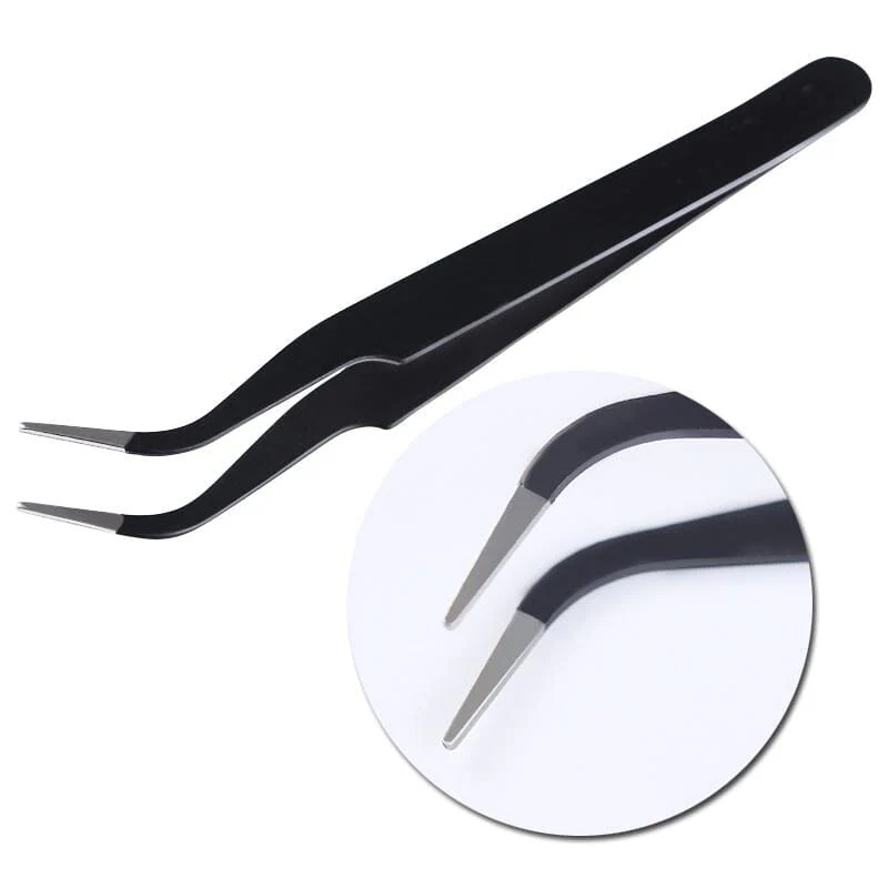 Black Curved Nail Tweezers - Image 5