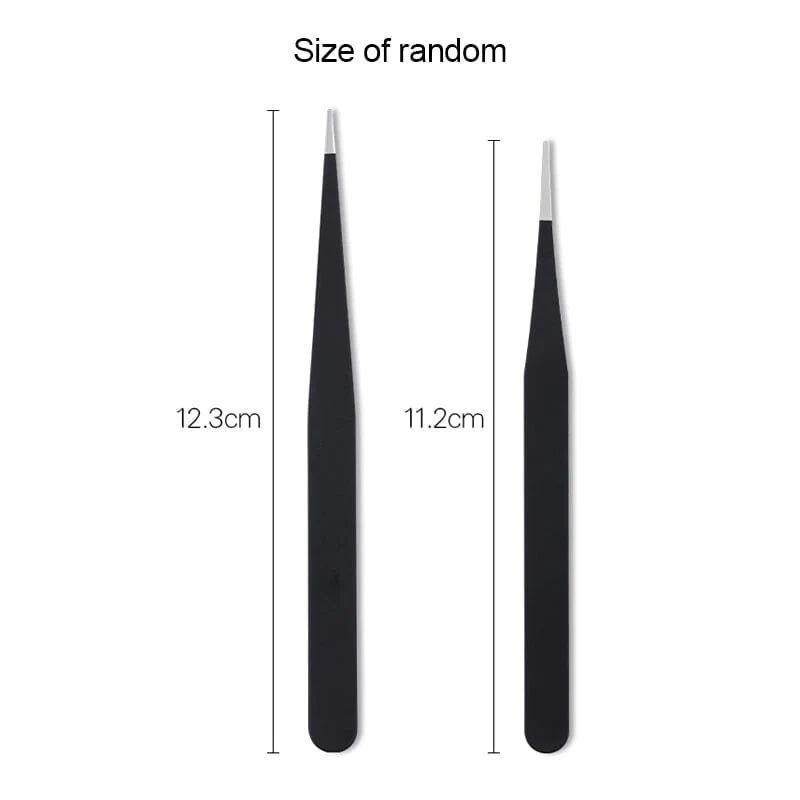 Black Straight Nail Tweezers - Image 10