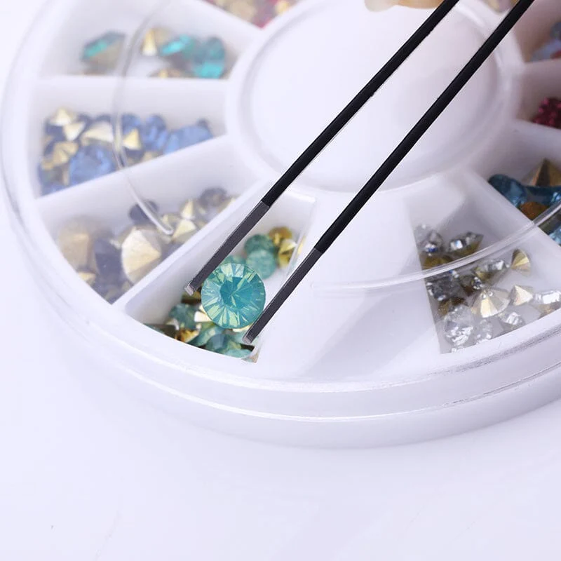 Black Straight Nail Tweezers - Image 2