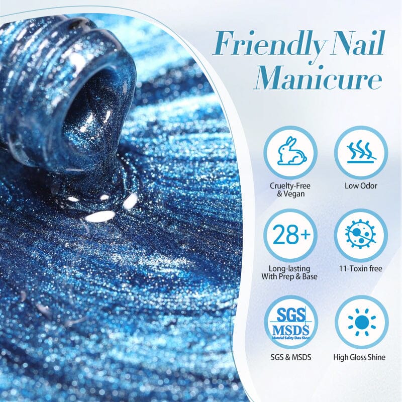 Blue Collection Cat Magnetic Gel Polish 10ml - Image 5