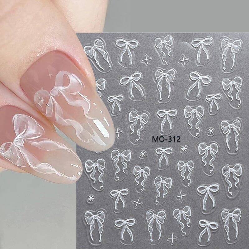 Bowknot 3D Nail Sticker MO-314 - Image 4