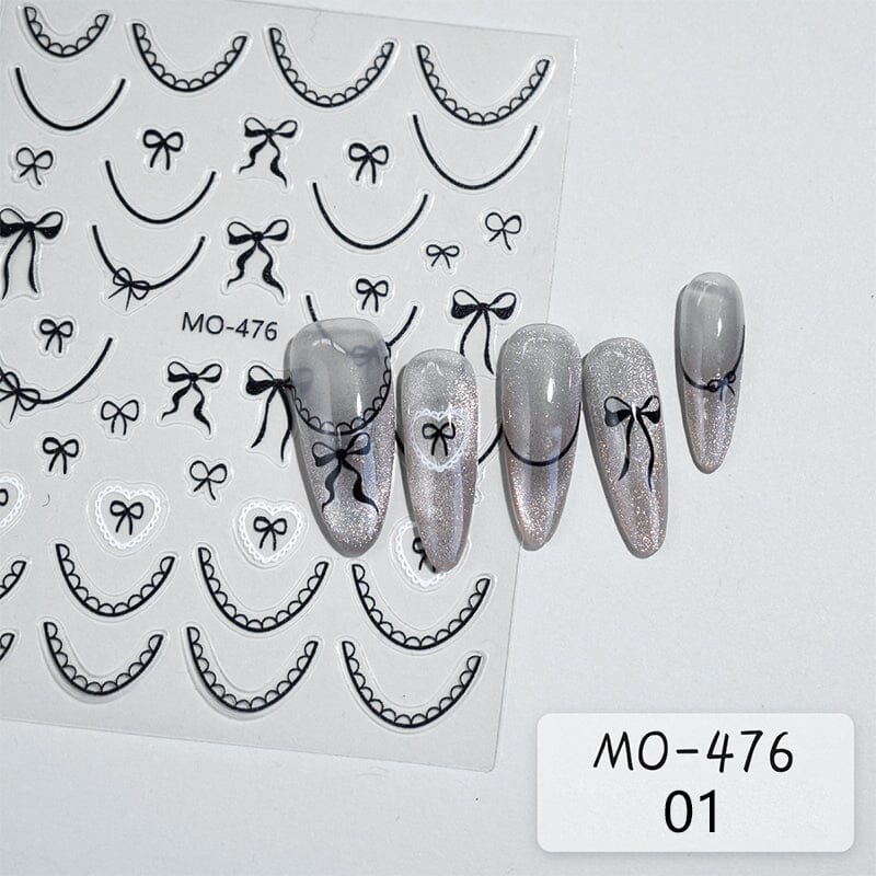 Bowknot 3D Nail Sticker MO-476 - Image 2